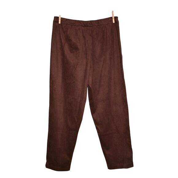 BOB MACKIE NEW $61 Slim Leg Faux Suede Pull-On Pants in‎ Brown XSP - Picture 3 of 3